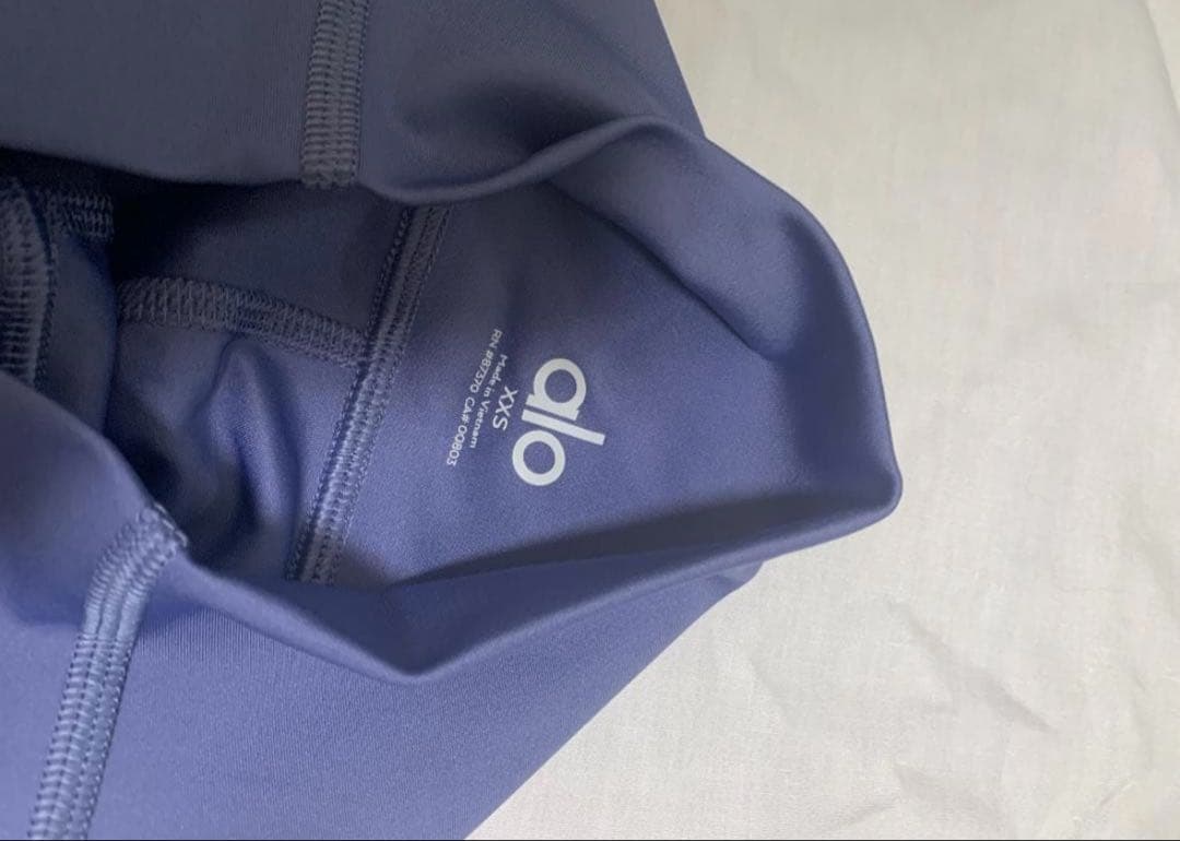 alo YOGA ハイウエストレギンス パープル系 XXS アローヨガ