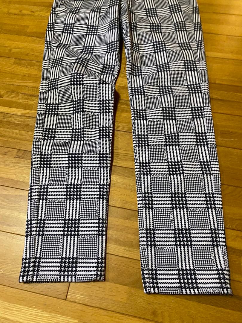 PEARLYGATES ロゴ総柄チェックゴルフパンツ