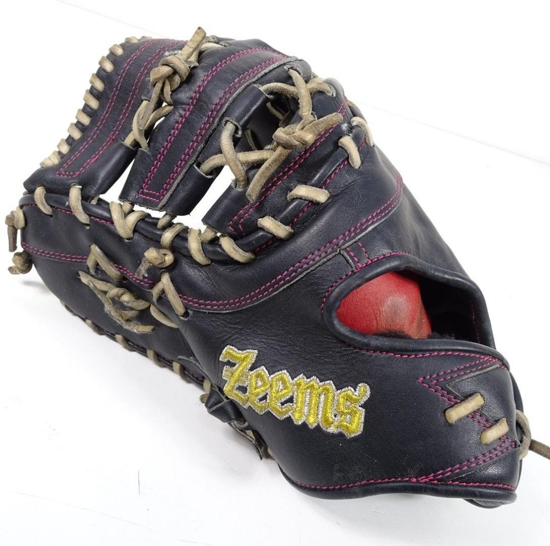 Zeems 硬式ファーストミット 左利き SV-400FMG ブラツク