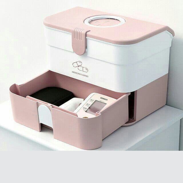 家庭用多層救急用品収納箱　引き出し　救急ボックス