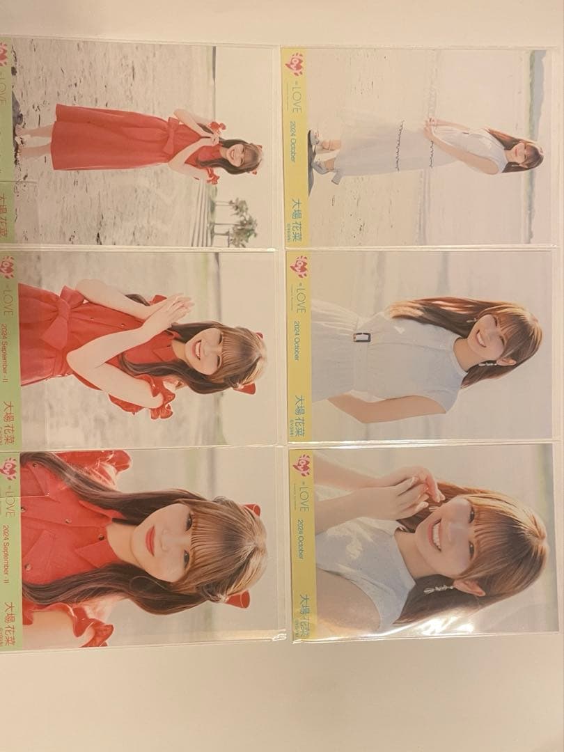大場花菜　海とレモンティー　コンプ　ビッグ生写真付き　7枚セット