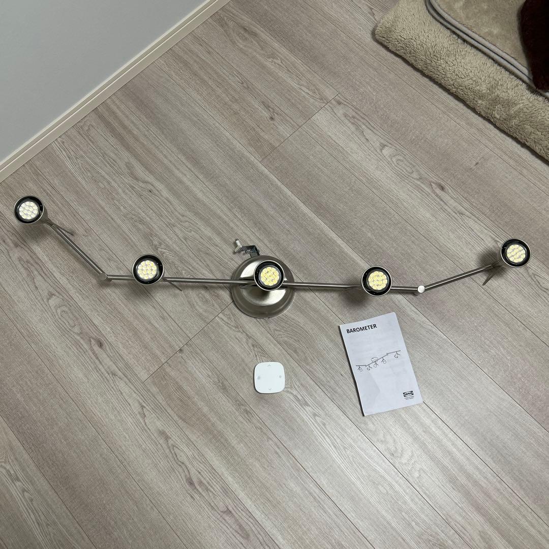 新品未使用 IKEA バロメーテル　スポットライト　調光可能　リモコン付