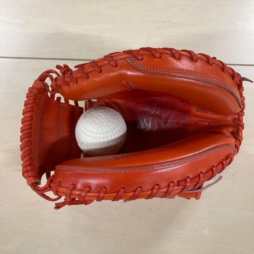 ミズノプロ MIZUNO PRO 軟式 キャッチャーミット C-7型 オレンジ