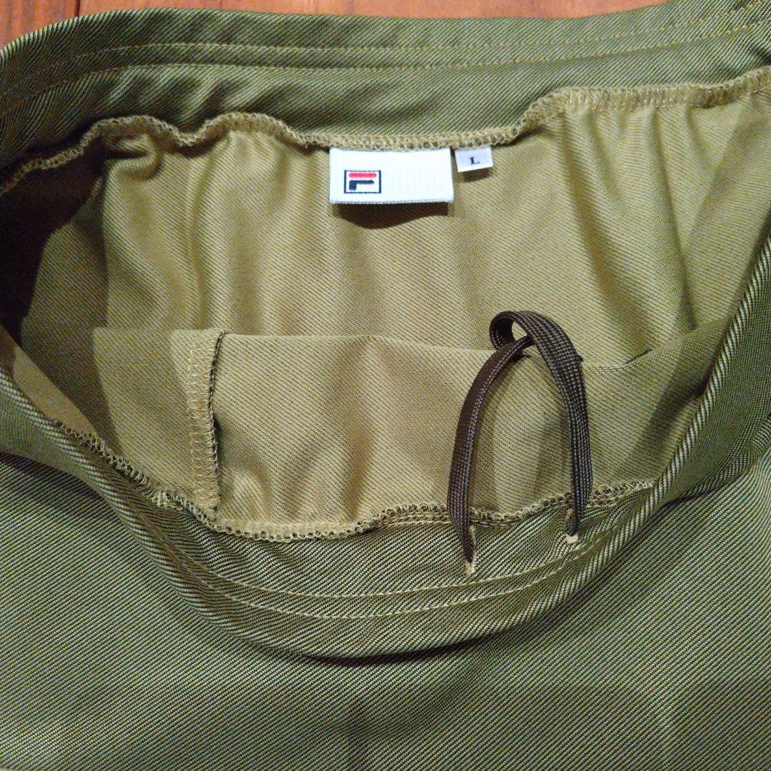 FILA テニススコート Lsize 　オリーブ色&バイザー