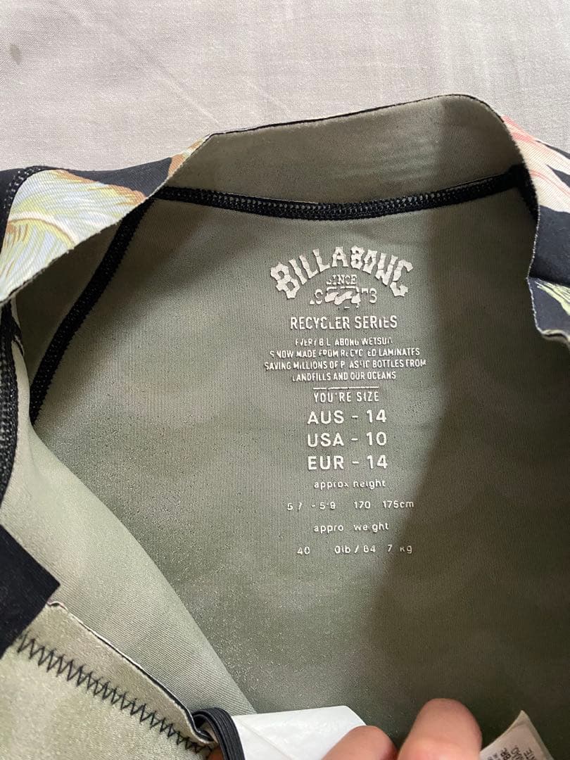 BILLABONG ロングスリーブスプリングウェットスーツ