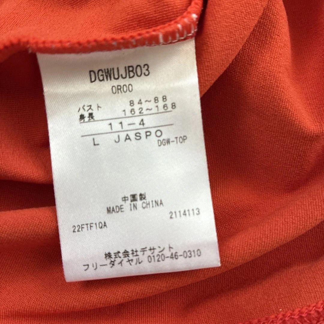 DESCENTE GOLF レディースシャツ L オレンジ