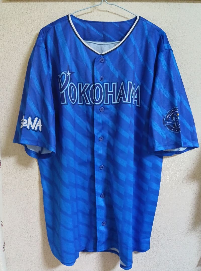 横浜DeNAベイスターズ　ビジター　ユニフォーム　背番号なし　サイズXO