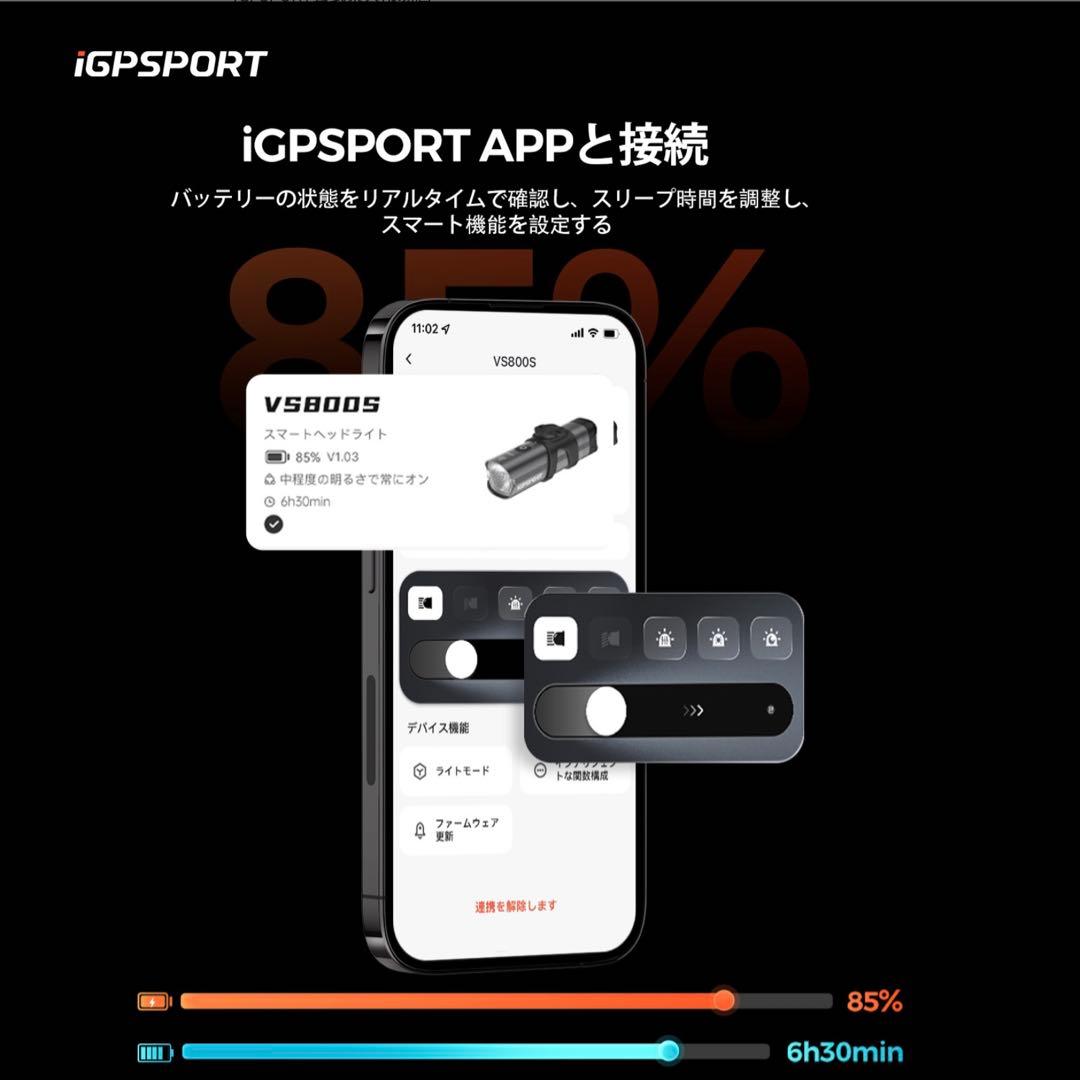 ⭐️極美品 iGPSPORT VS1800S 1800lm 専用マウント付