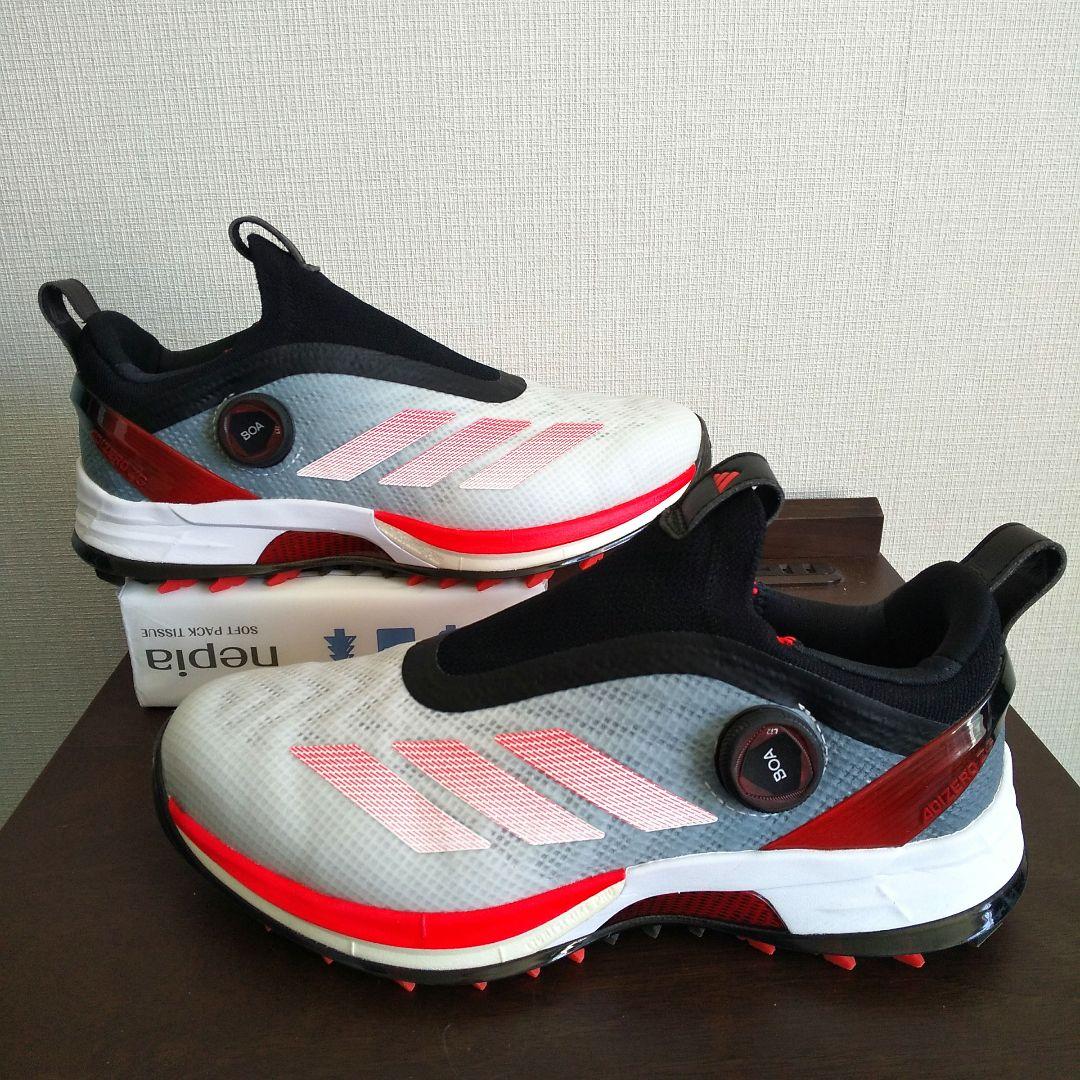 美品 adidas アディゼロ ZG BOA 25cmアディダス ゴルフシューズ
