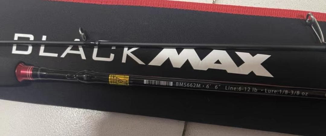 新品★送料無料アブガルシアBLACKMAX　6.6ftスピニング