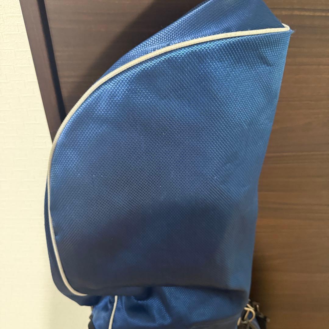 Mizuno スタンド式 キャディバッグ ゴルフバッグ 青/白