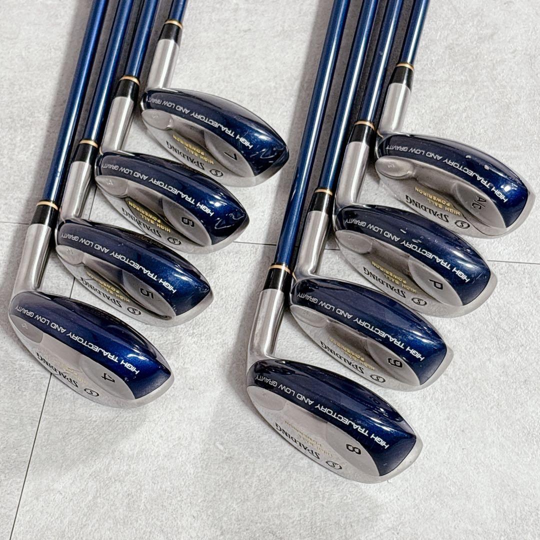T734 SPALDING ゴルフクラブ メンズ フルセット 14点 プーマ 黄