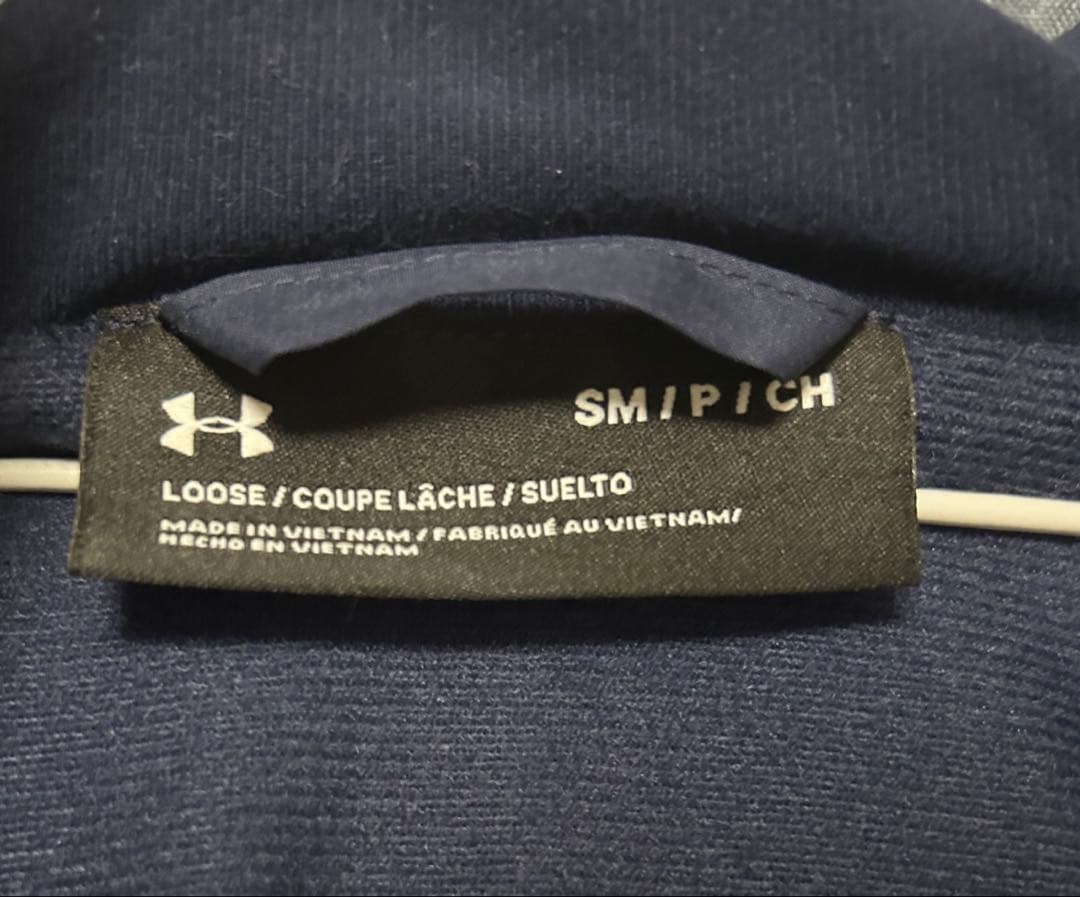UNDER ARMOUR UA BIG LOGO LONG COAT ネイビー