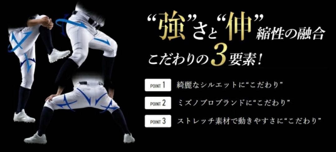 Mizuno Pro ストレートフィット ユニフォーム(練習着) Lサイズ