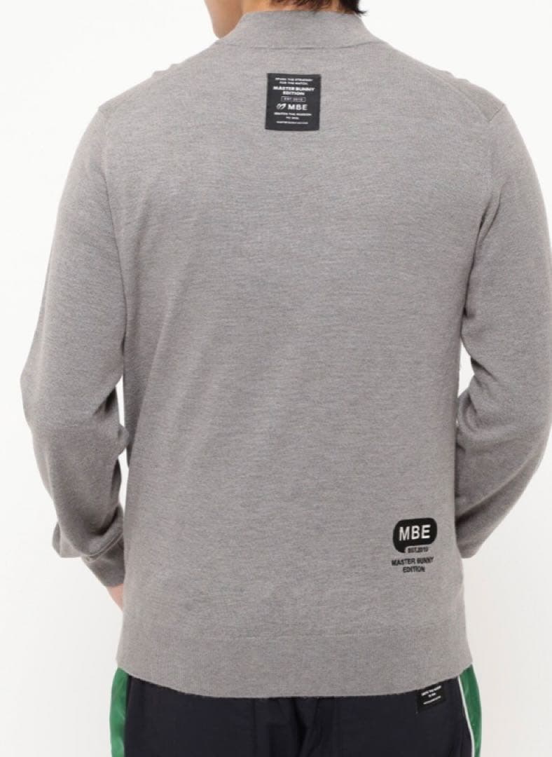 新品 パーリーゲイツ マスターバニー カシミヤ混 タートルネックニット 6 LL