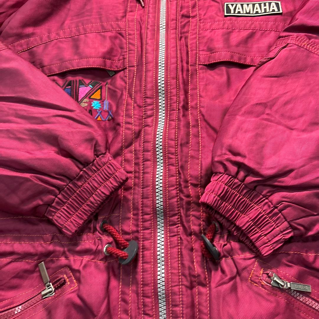 7W6 YAMAHA スキーウェア　上下セット　赤　スノーボードウェア　L 古着