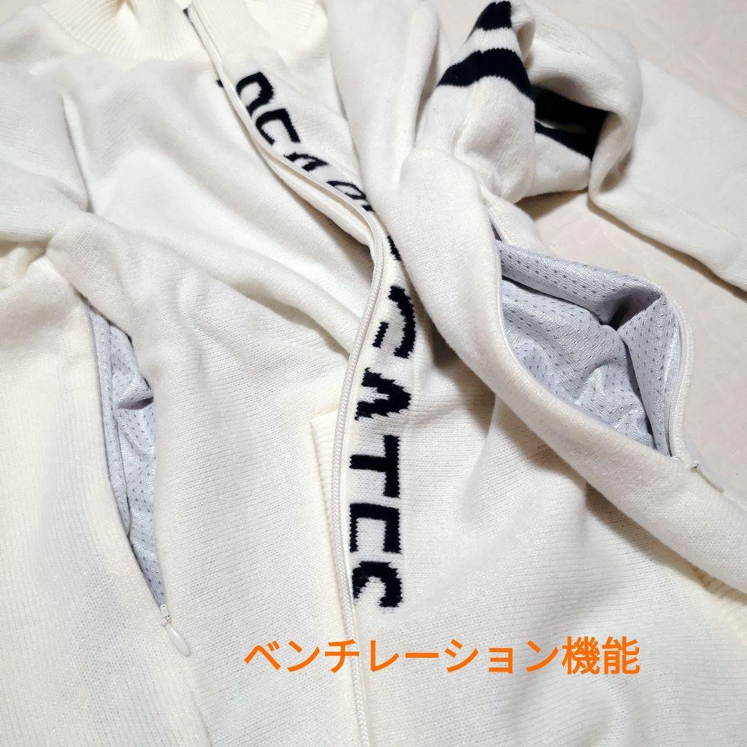 PEARLY GATES★ジップニットブルゾン白1マーク&ロナアルチビオビームス