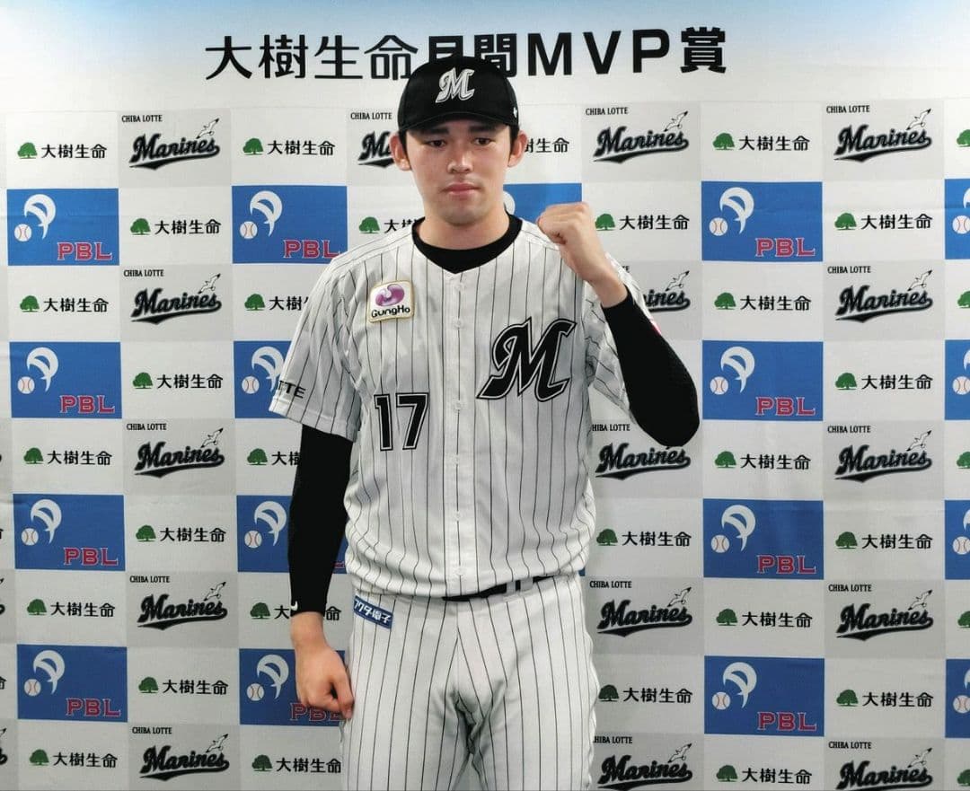 千葉　ロッテ　マリーンズ　佐々木　ホーム　ユニフォーム　ミズノ　M
