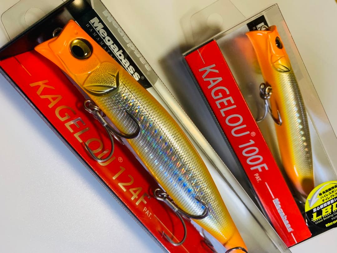 メガバス　カゲロウ　ラウドオレンジ　2種セット　100F 124F ジョインター