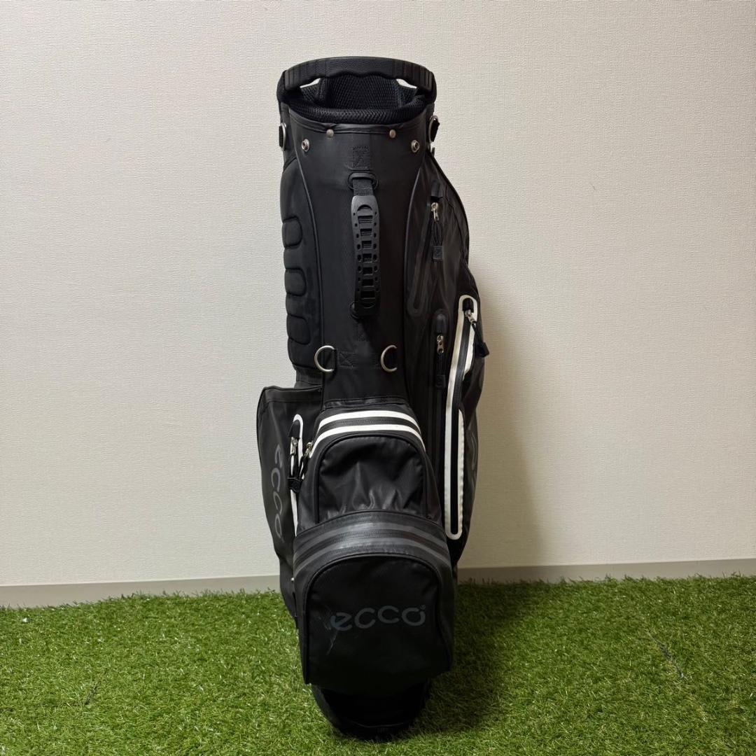 ecco エコー スタンド式 ゴルフバッグ キャディバッグ 防水 軽量 ブラック