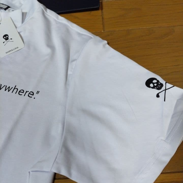 ⭐新品⭐未使用⭐マーク&ロナ⭐メンズ半袖モック⭐白⭐M⭐LL⭐