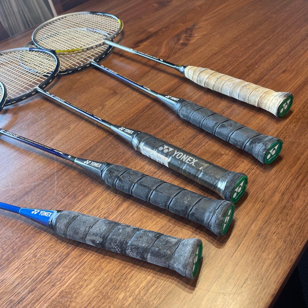 YONEX バドミントンラケット 5本セット