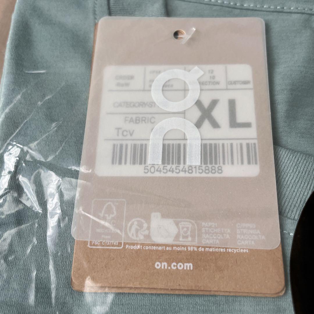 ON オン　テニスウェア　プラクティスシャツ　新品未使用　サイズXL グリーン