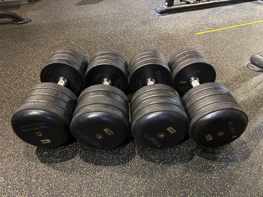 ゴム製ダンベルセット　イヴァンコ　IVANKO 44kg 48kg セット売り