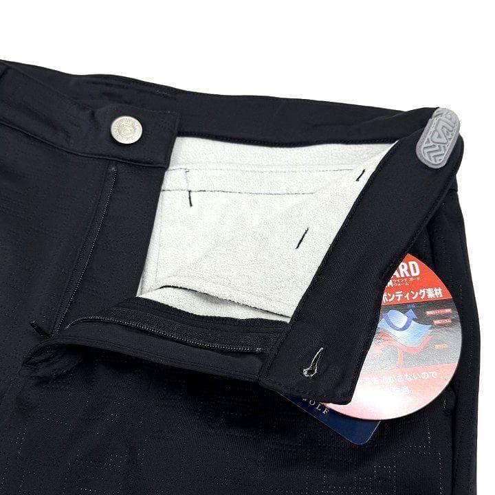 新品 フィラ ゴルフ 高周波キルト 3層ボンディング パンツ フリース 黒 82