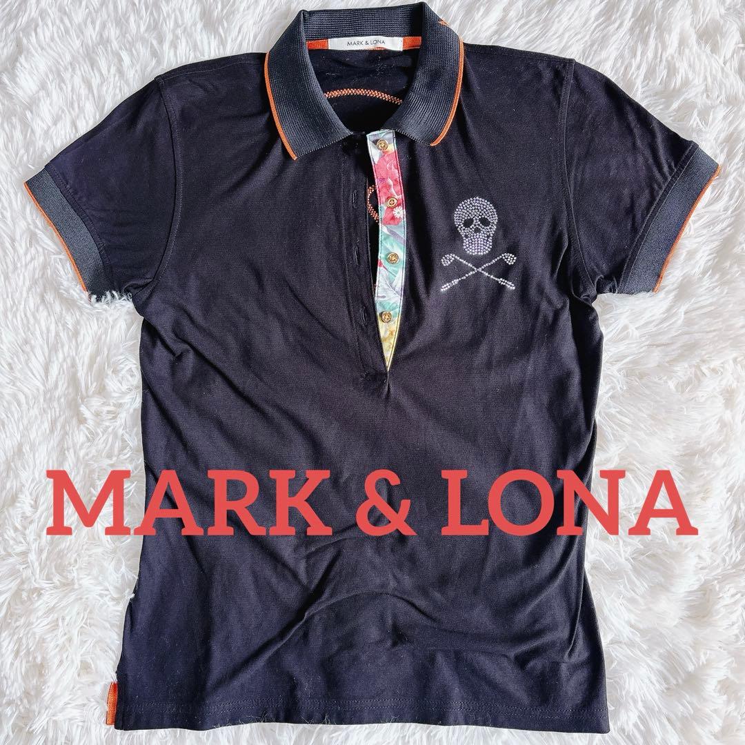 MARK & LONA 黒 ポロシャツ 綿100% 日本製 ゴルフ 半袖 M