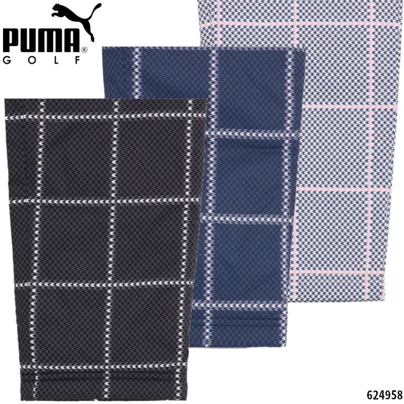 新品●PUMA ゴルフ●秋・冬 中綿テーパードパンツ 千鳥格子スッキリシルエット