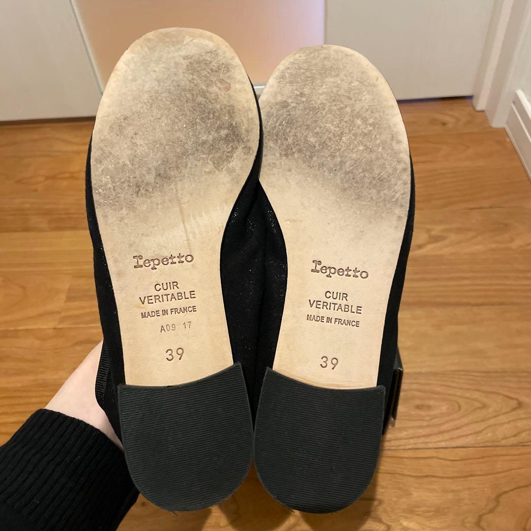 Repetto レペット　バレエシューズ ブラック　39