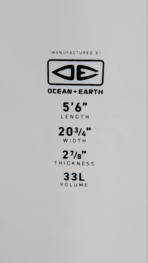 OCEAN + EARTH ソフトボード 5'6\" 33L