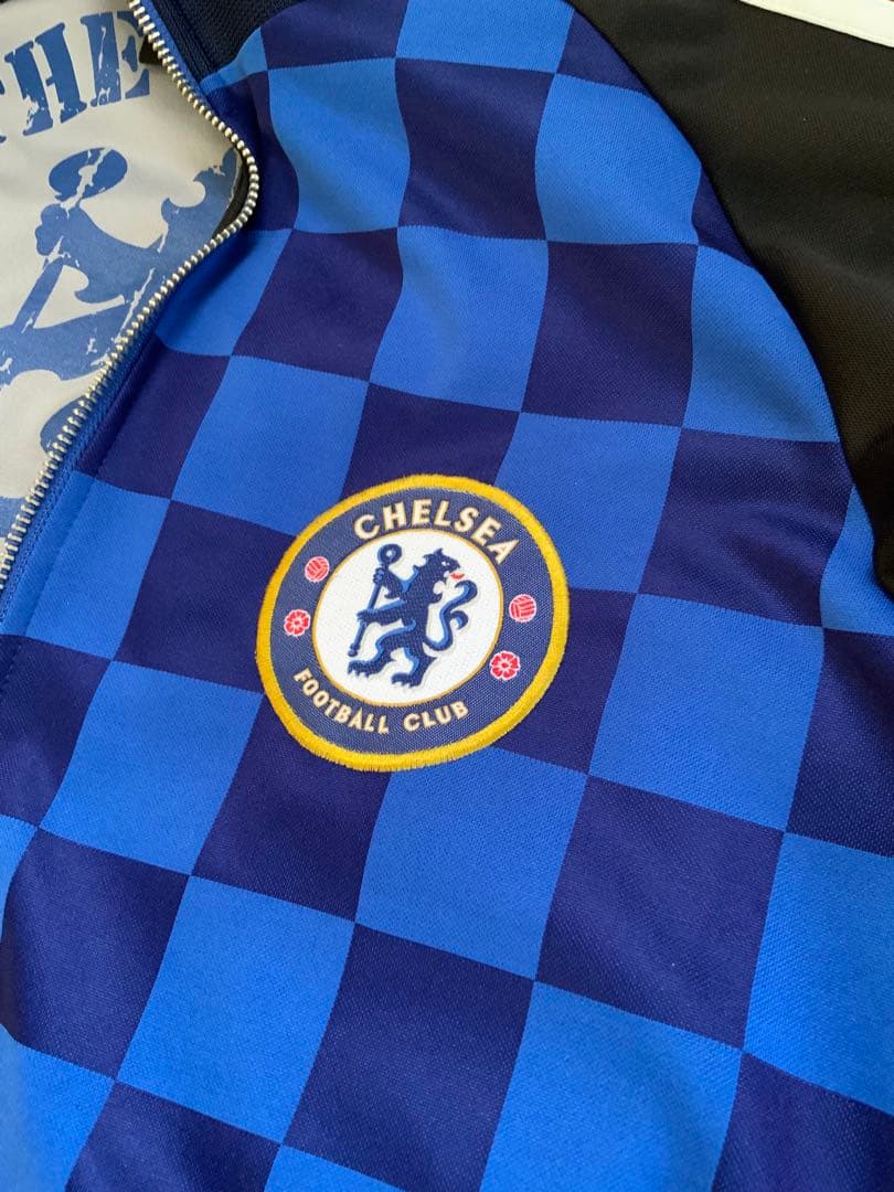 Chelsea FC adidas チェック柄ジャケット