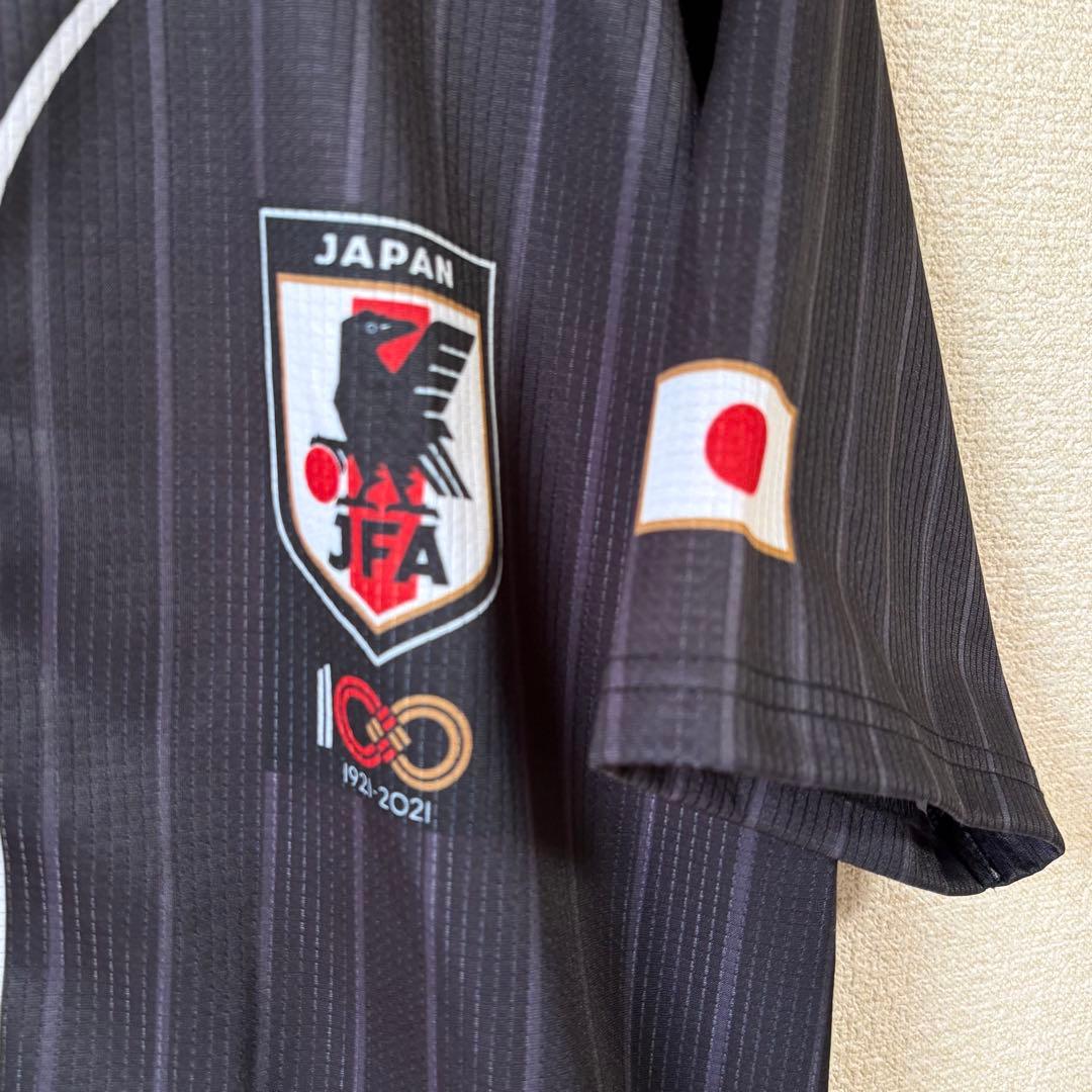 サッカー日本代表　100周年記念ベースボールシャツ