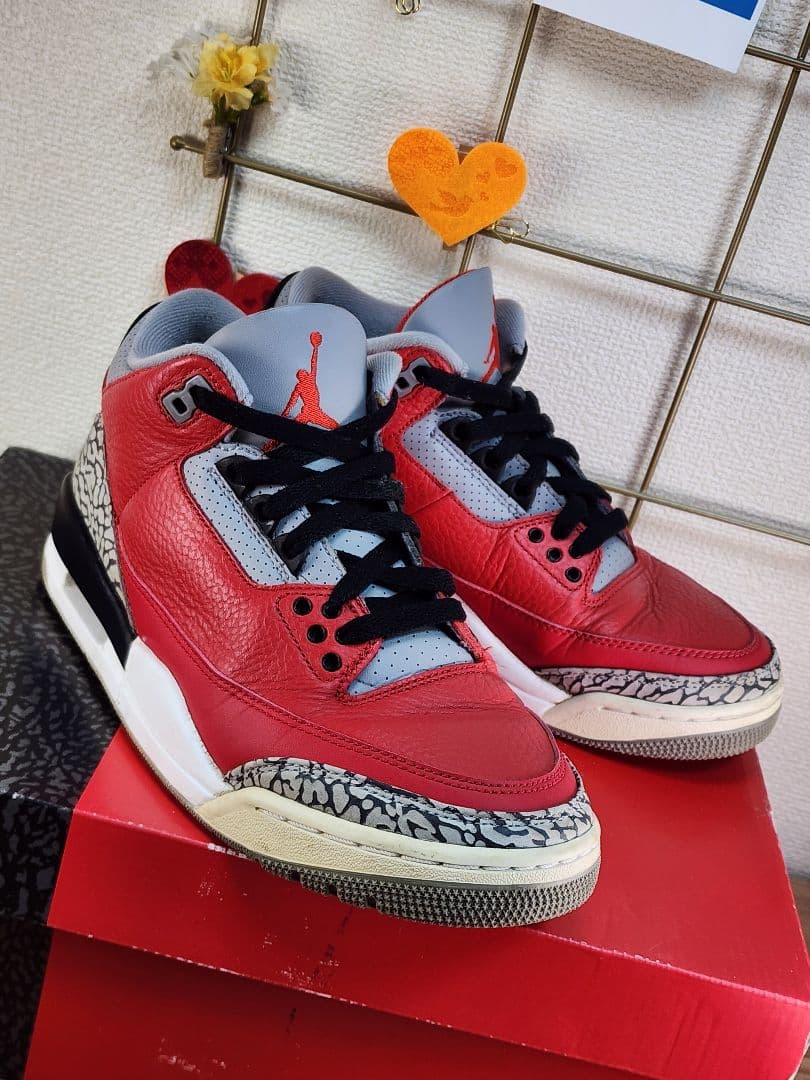 NIKE エアジョーダン3 レトロ SE \"Unite\" 25cm レッド