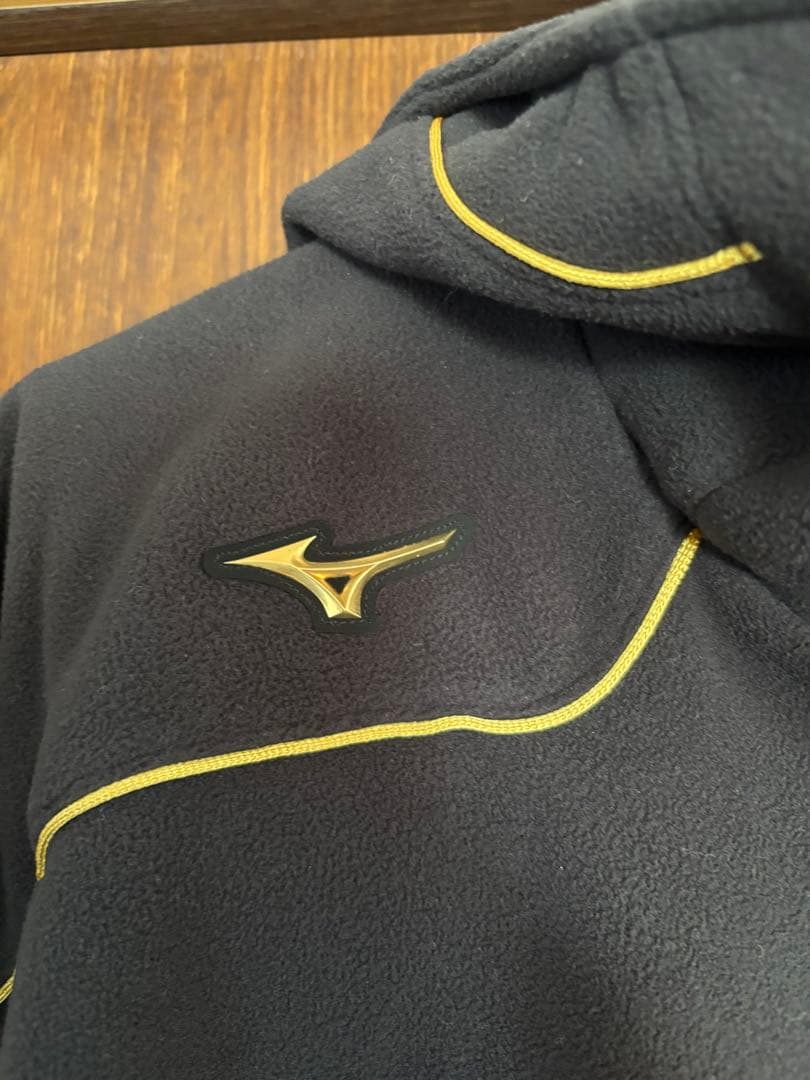 Mizuno Pro フード付フリースジャケット　ブラック　O