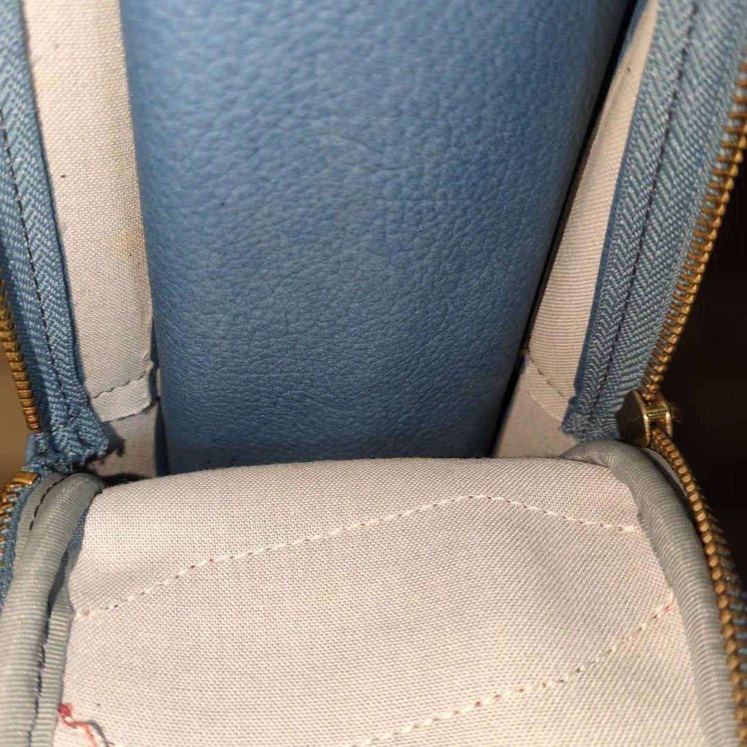 TRUSSARDI ゴルフバッグ 青 キャンバス　↘