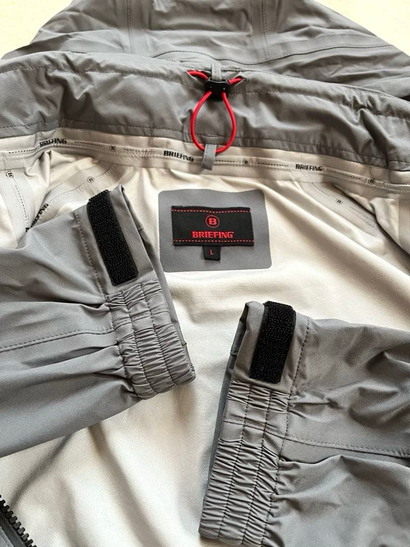 BRIEFING グレー レインウェア上下 セットアップ size L 極美品