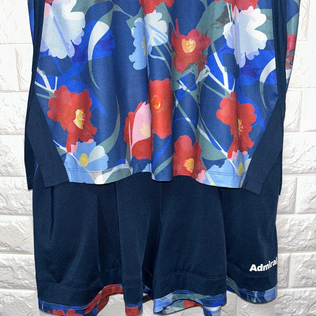 Admiral フラワープリント テニスウェア　セットアップ　Lサイズ