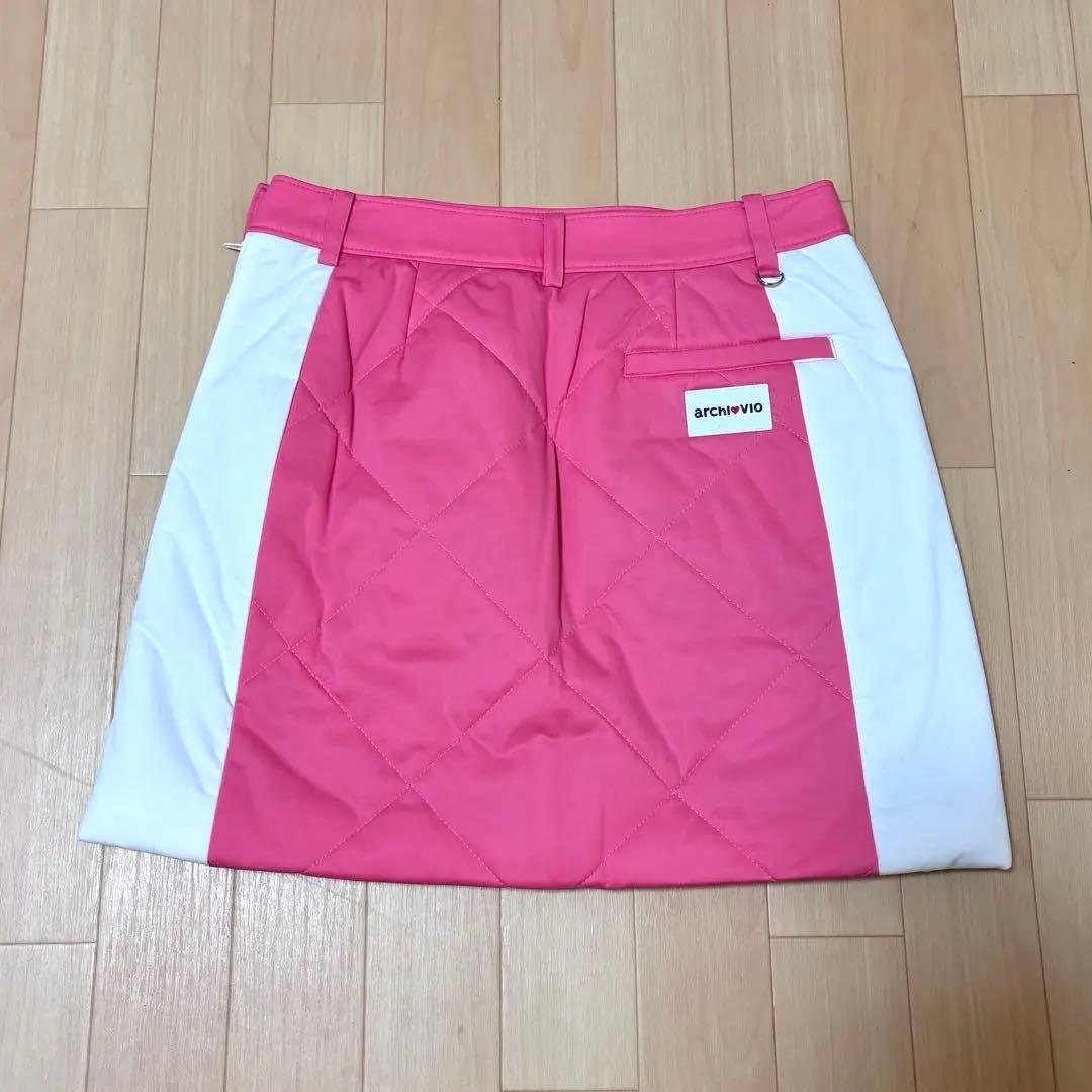 【美品】アルチビオ 中綿スカート ピンク Lサイズ