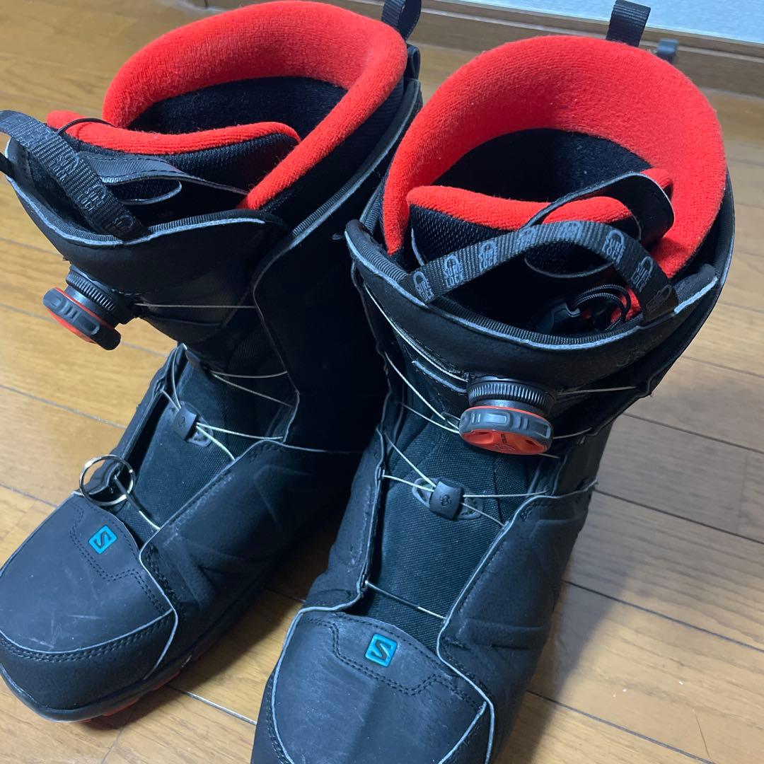 Salomon スノーボードブーツ ブラック/レッド