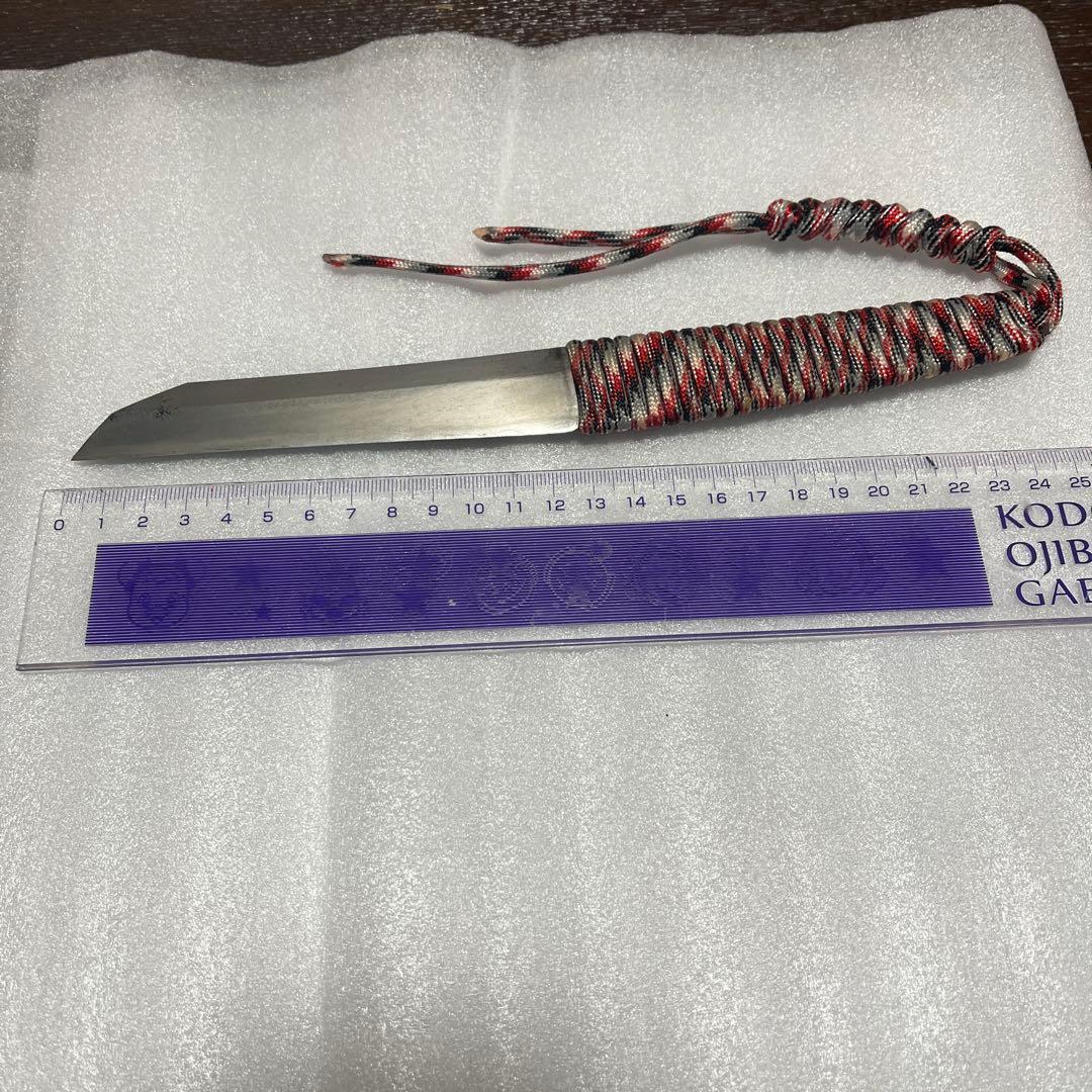 残欠ナイフ 日本刀ナイフ 残欠 カスタムナイフ 薪割り バトニング