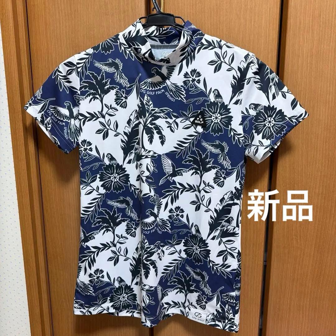 CPG GOLF 花柄 ネイビー シャツ サイズ3