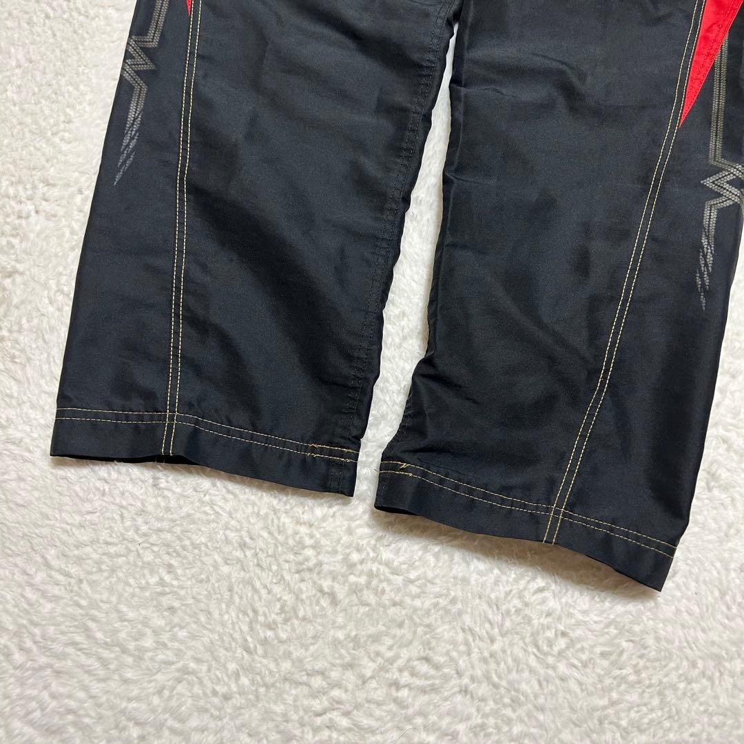 ミズノ MIZUNO タフブレーカー ウインドブレーカー 上下 黒/赤 L