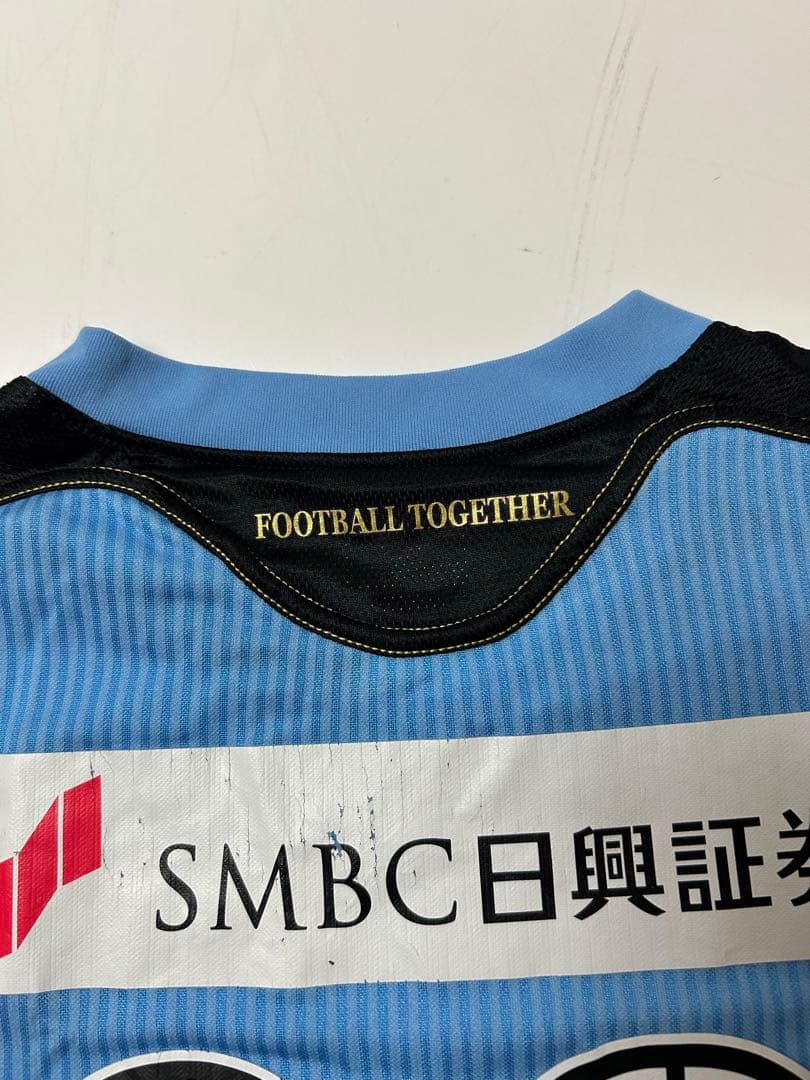川崎フロンターレ　Puma サッカーシャツ　稲本潤一　サイン入り　150サイズ