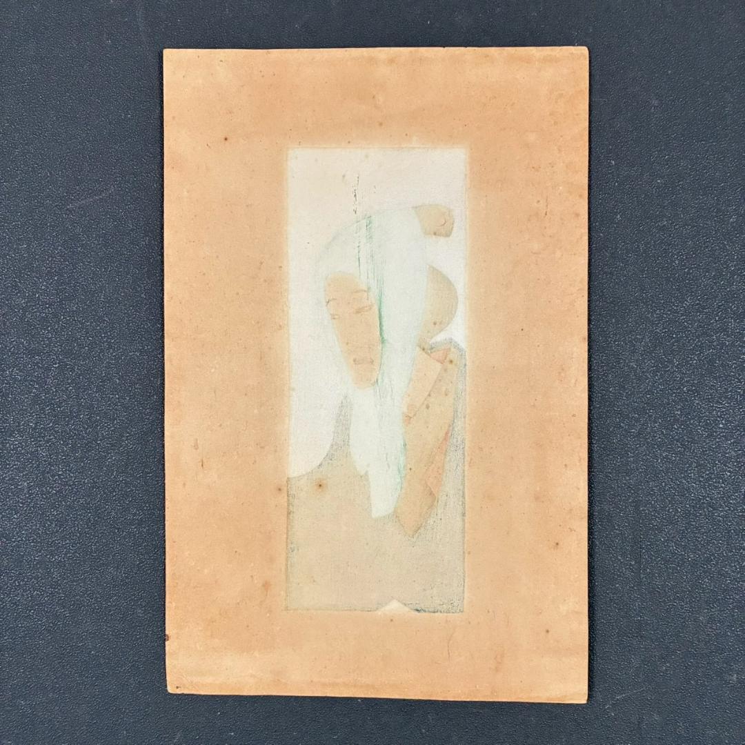 竹久夢二「治兵衛」木版画 やなぎや版 柳屋版 1914年 大正ロマン 希少版画