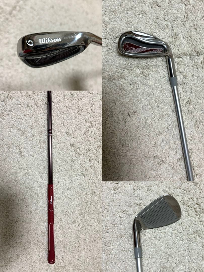 【美品】Malbon キャディバッグ＋Wilson アイアンセット バラ売りOK