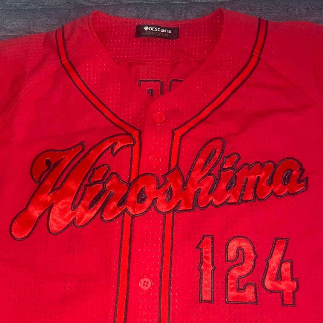 【Ｍサイズ】広島東洋カープ 木下元秀 ハイクオリティ ユニフォーム(ビジター用)