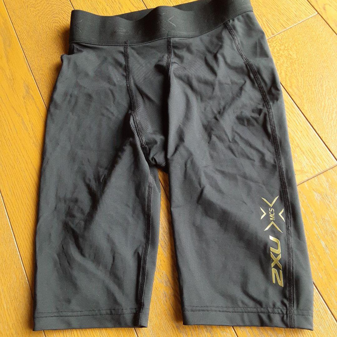 複数割引有①美品MCSメンズクロストレコンプレッションショーツロゴベルトSサイズ